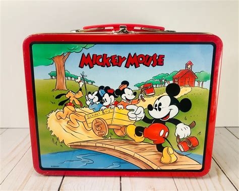 mickey mouse metal lunch box|disney bundle retro lunch boxes.